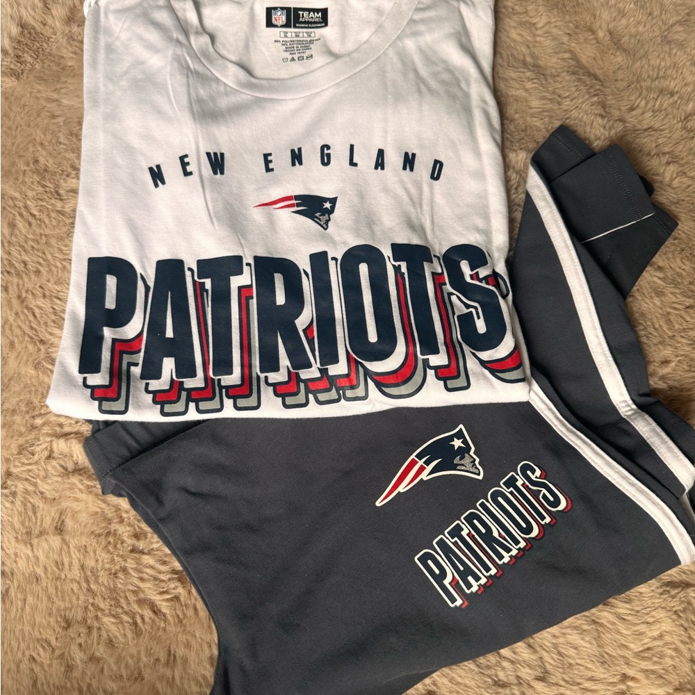 NFL New England Patriots White and Blue Women's Set